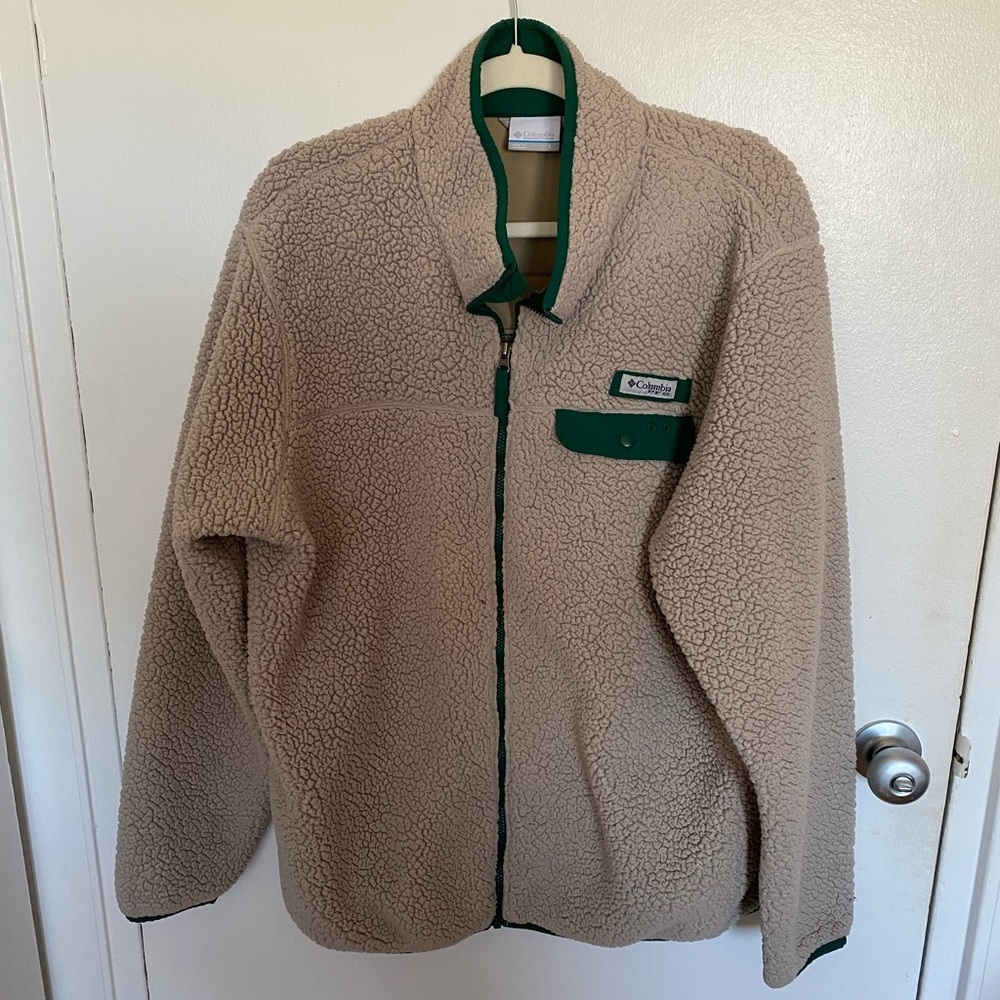 Columbia Cream Teddy Jacket Large